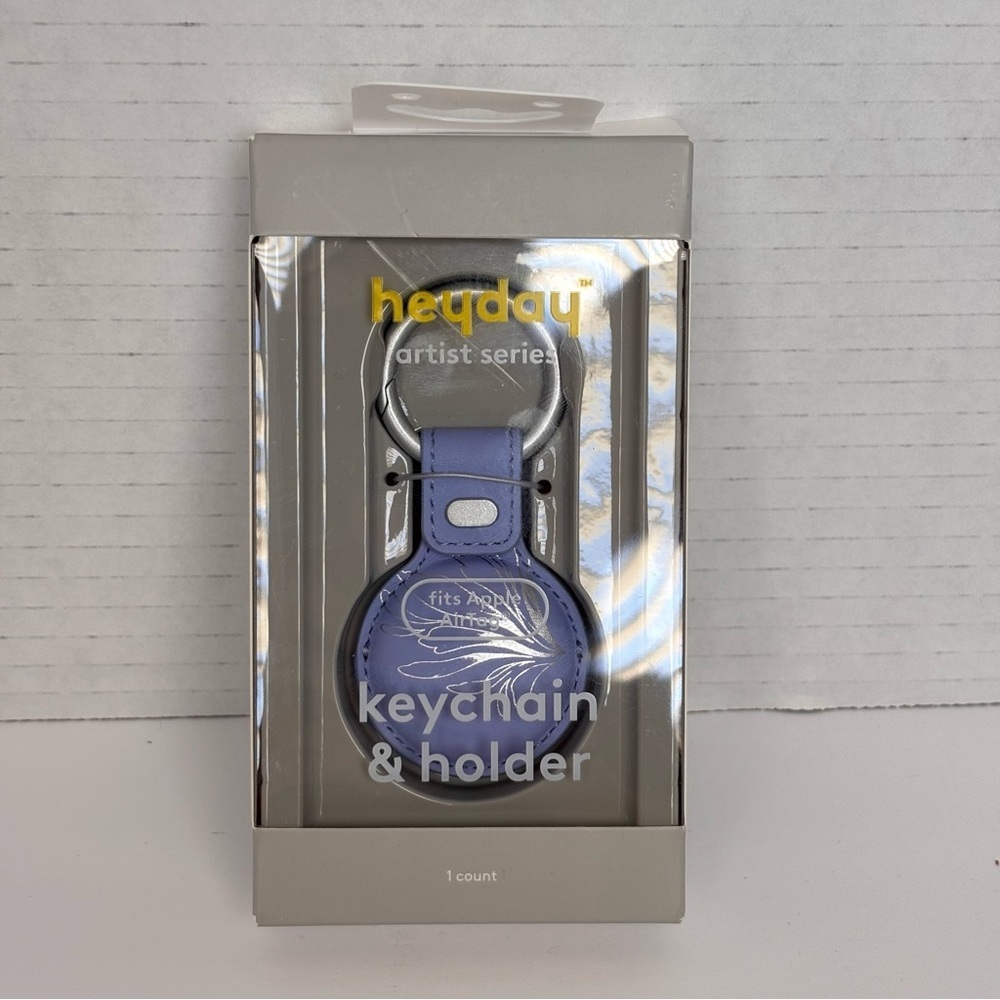 Heyday Artist Series Keychain & Holder for Apple AirTag NEW
